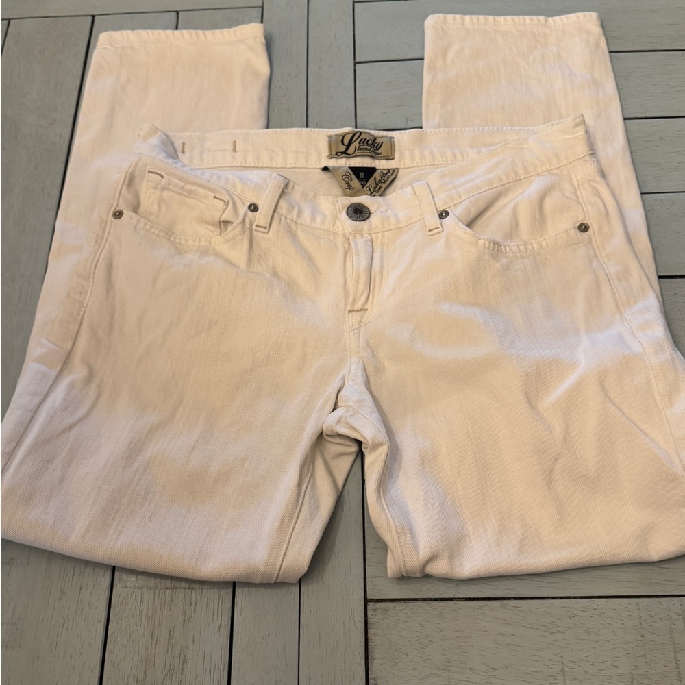 LUCKY BRAND 🍀| white crop denim jeans | Sz 8(29)